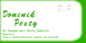 dominik pesty business card